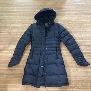 Spiewak black down puffer coat parka XS